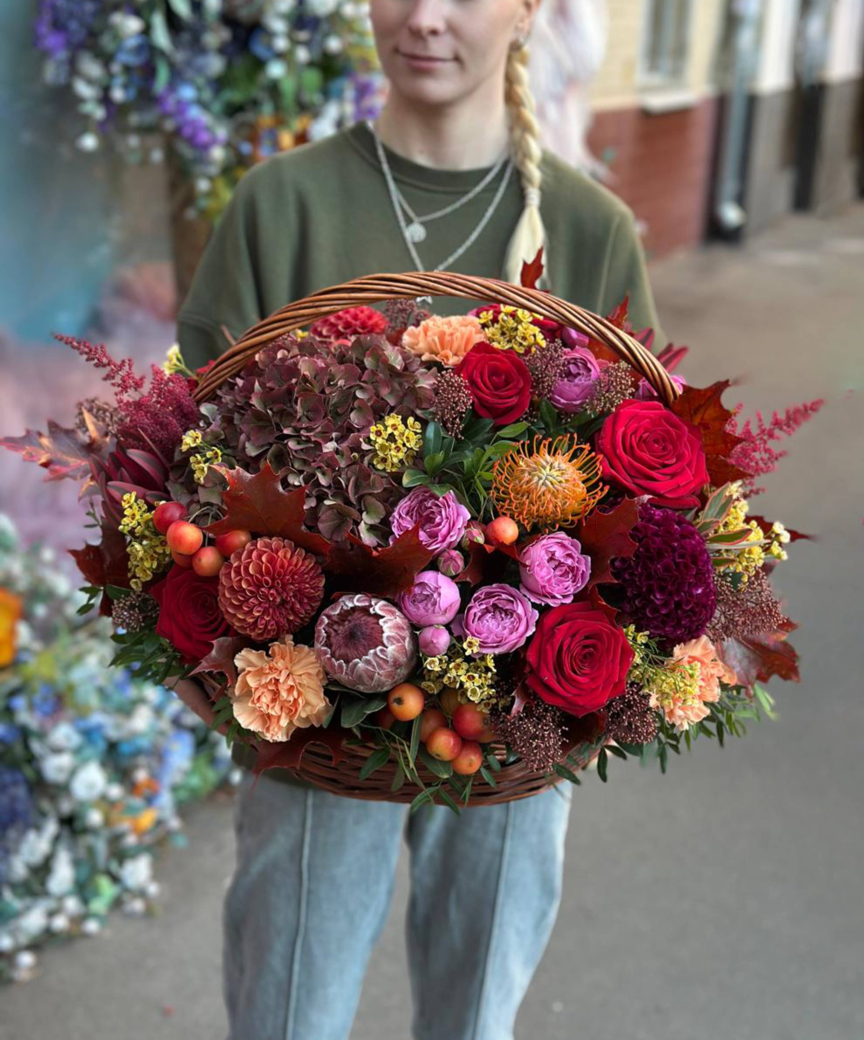 Композиция в корзине №1362